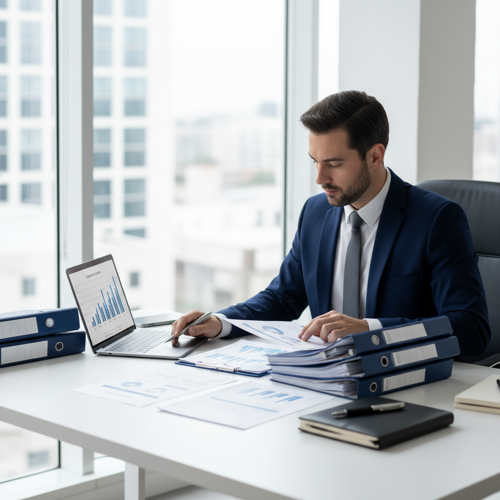 Professional accounting and advisory workspace